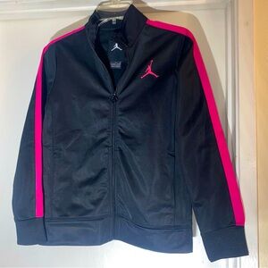Y2K Jordan Jump Man Girls Large 12-13 yrs Polyester Track‎ Jacket Pink Zip up